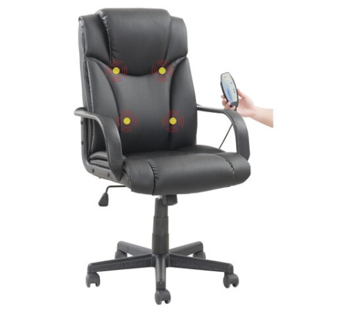 Кресло офисное BRABIX "Relax MS-001", 4 массажных модуля, экокожа, черное, 532519 Кресло офисное BRABIX "Relax MS-001", 4 массажных модуля, экокожа, черное, 532519