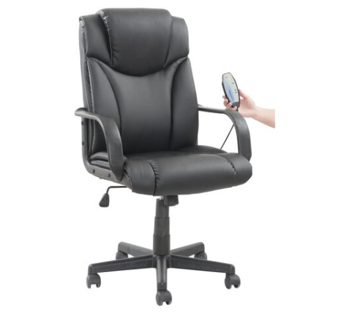 Кресло офисное BRABIX "Relax MS-001", 4 массажных модуля, экокожа, черное, 532519 Кресло офисное BRABIX "Relax MS-001", 4 массажных модуля, экокожа, черное, 532519