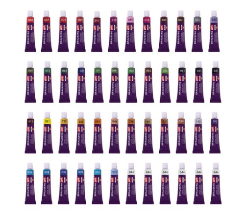 Краски акриловые художественные, НАБОР 48 штук, 41 цвет по 12 мл, в тубах, BRAUBERG ART DEBUT, 192295
