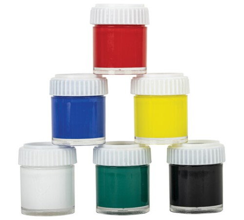 Краски акриловые художественные, НАБОР 6 штук по 22 мл в банках, BRAUBERG ART DEBUT, 192297