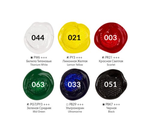 Краски акриловые художественные, НАБОР 6 штук по 22 мл в банках, BRAUBERG ART DEBUT, 192297