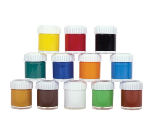 Краски акриловые художественные, НАБОР 12 штук по 22 мл в банках, BRAUBERG ART DEBUT, 192298