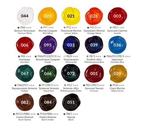 Краски акриловые художественные, НАБОР 20 штук, 18 цветов по 22 мл в банках, BRAUBERG ART DEBUT, 192299