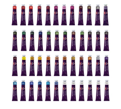 Краски акриловые художественные, НАБОР 48 штук, 41 цвет по 22 мл, в тубах, BRAUBERG ART DEBUT, 192302