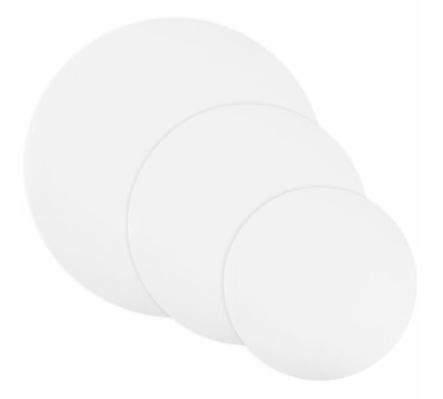 Холсты на подрамнике 3 шт., круглые 20, 30, 40 см, грунтованные, 380 г/м2, 100% хлопок, BRAUBERG ART, 192330