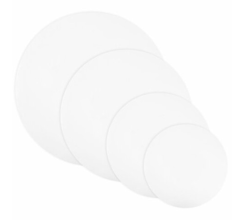 Холсты на подрамнике 4 шт., круглые 20, 30, 40, 50 см, грунтованные, 380 г/м2, 100% хлопок, BRAUBERG ART, 192331