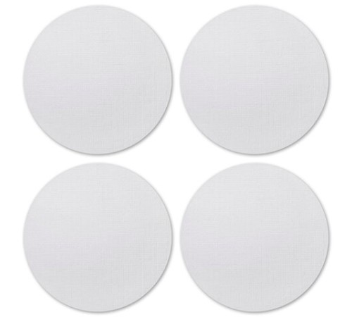 Холсты на магните круглые НАБОР 4 шт., 7,5 см, 280 г/м2, 100% хлопок, BRAUBERG ART CLASSIC, 192332