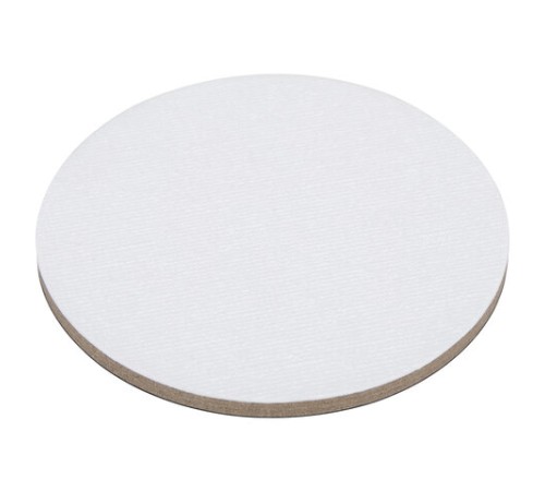 Холсты на магните круглые НАБОР 4 шт., 7,5 см, 280 г/м2, 100% хлопок, BRAUBERG ART CLASSIC, 192332