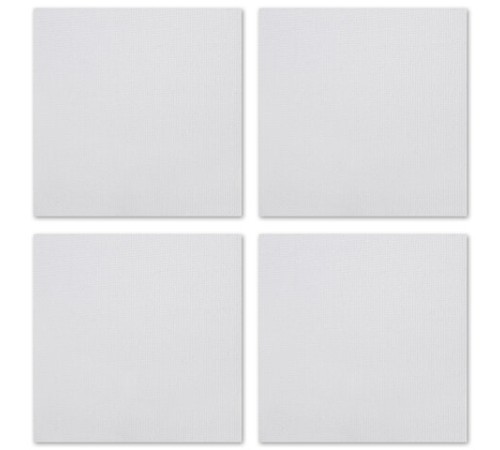 Холсты на магните квадратные НАБОР 4 шт., 7,5х7,5 см, 280 г/м2, 100% хлопок, BRAUBERG ART CLASSIC, 192333