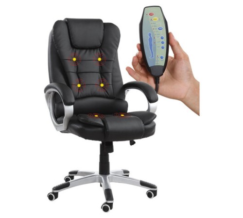 Кресло офисное BRABIX "Comfort MS-003", 6 массажных модулей, экокожа, черное, 532521 Кресло офисное BRABIX "Comfort MS-003", 6 массажных модулей, экокожа, черное, 532521