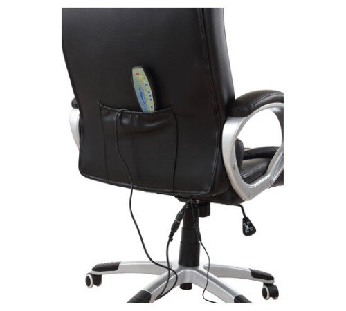 Кресло офисное BRABIX "Comfort MS-003", 6 массажных модулей, экокожа, черное, 532521 Кресло офисное BRABIX "Comfort MS-003", 6 массажных модулей, экокожа, черное, 532521