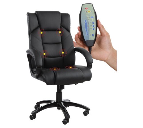 Кресло офисное BRABIX "Bliss MS-004", 6 массажных модулей, экокожа, черное, 532522 Кресло офисное BRABIX "Bliss MS-004", 6 массажных модулей, экокожа, черное, 532522