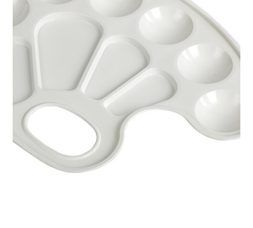 Палитра для рисования BRAUBERG KIDS, белая, овальная, 10 ячеек, 192353