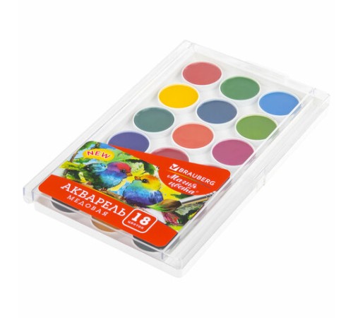 Краски акварельные BRAUBERG 