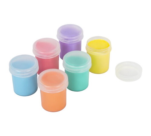 Краски пальчиковые пастельные для малышей от 1 года, 6 цветов по 40 мл, BRAUBERG KIDS, 192398