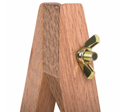 Мольберт настольный из бука 18х23 см, высота холста до 25 см, BRAUBERG ART CLASSIC, 192401