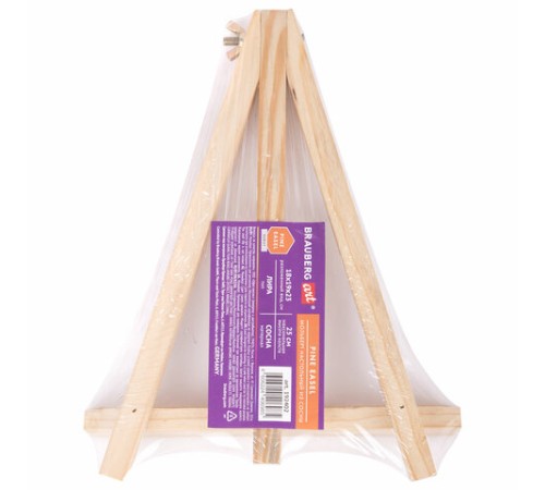 Мольберт настольный из сосны 18х23 см, высота холста до 25 см, BRAUBERG ART DEBUT, 192402