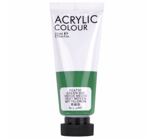 Краски акриловые художественные 8 цветов в тубах по 22 мл, BRAUBERG HOBBY, 192405