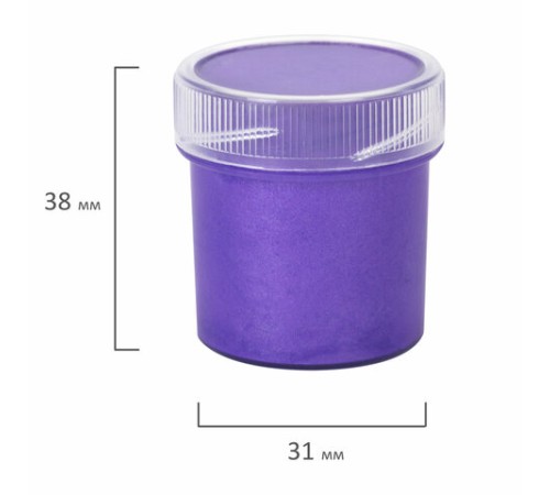 Краски акриловые ПЕРЛАМУТРОВЫЕ для рисования и творчества 12 цветов по 20 мл, BRAUBERG HOBBY, 192436