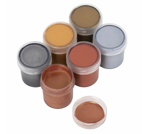 Краски акриловые МЕТАЛЛИК для рисования и творчества 6 цветов по 20 мл, BRAUBERG HOBBY, 192437