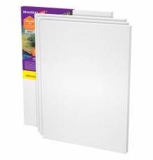 Холсты на подрамнике в коробе НАБОР 4 шт. (30х40 см), 280 г/м2, грунт, 100% хлопок, BRAUBERG ART DEBUT, 192511