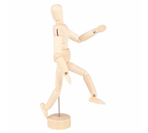 Манекен человека художественный, высота 16 см, натуральное дерево, BRAUBERG ART CLASSIC, 192513