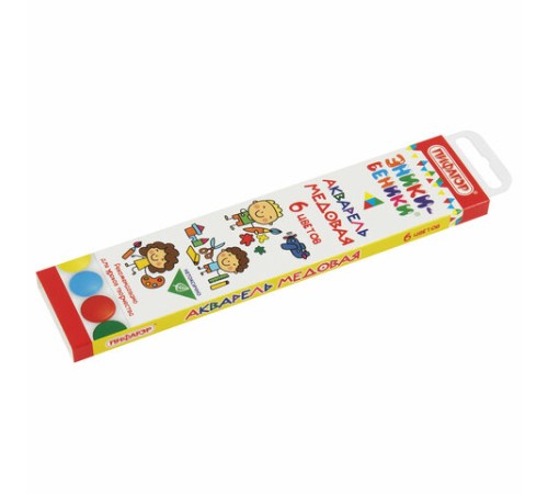 Краски акварельные медовые ПИФАГОР 