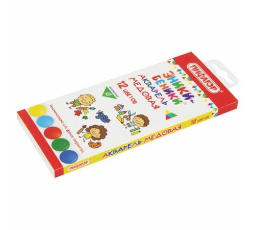 Краски акварельные медовые ПИФАГОР 