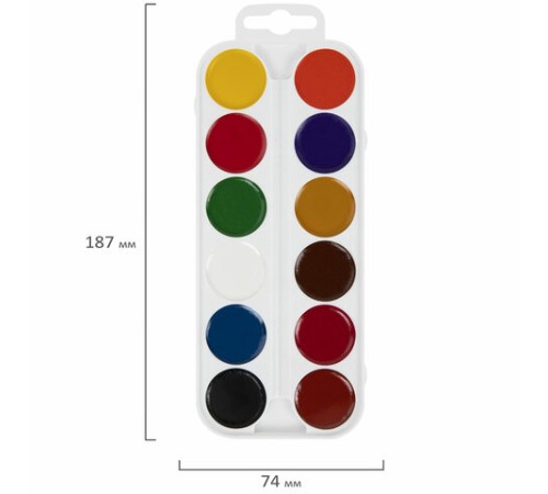 Краски акварельные медовые ПИФАГОР 