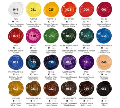 Краски акриловые художественные 26 шт. по 12 мл, холсты 3 шт., кисти 6 шт., аксессуары, 37 предметов, BRAUBERG HOBBY, 192544