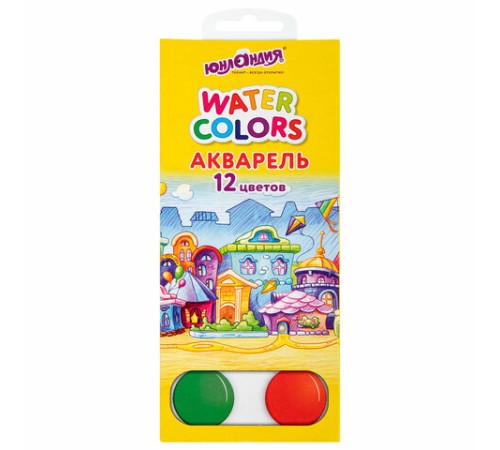 Краски акварельные ЮНЛАНДИЯ 