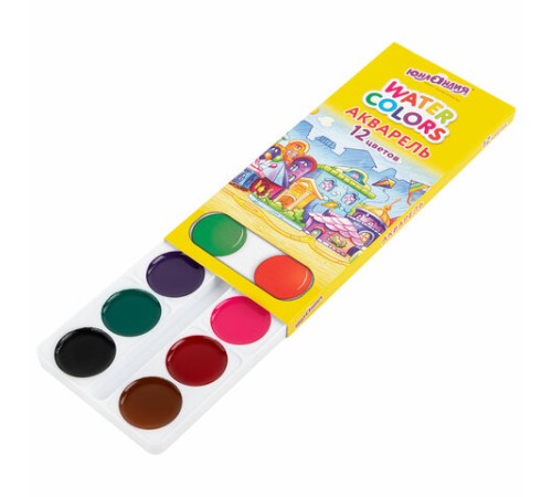 Краски акварельные ЮНЛАНДИЯ 