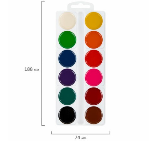 Краски акварельные ЮНЛАНДИЯ 