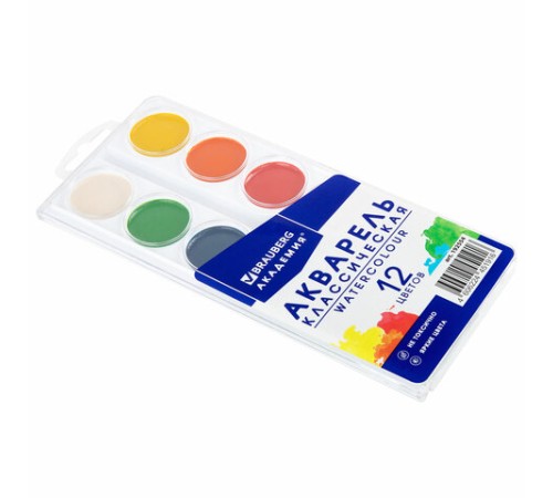 Краски акварельные BRAUBERG 12 цветов 
