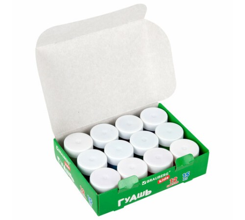 Гуашь BRAUBERG KIDS, 12 цветов по 15 мл, 192557