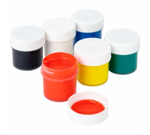 Краски акриловые для рисования и творчества 6 цветов по 20 мл, BRAUBERG, 192562