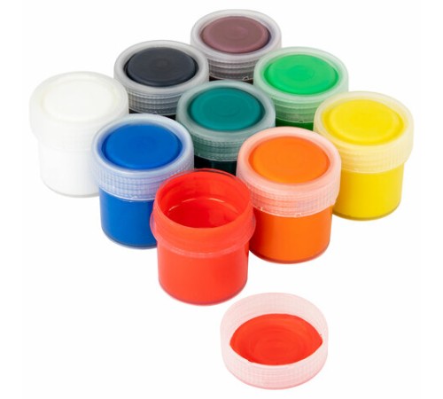 Краски акриловые для рисования и творчества 9 цветов по 15 мл, BRAUBERG, 192563