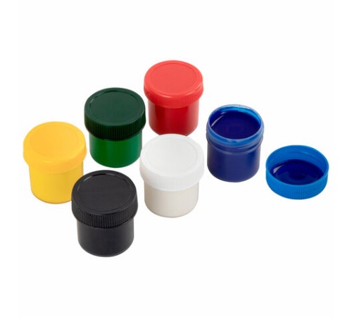 Краски пальчиковые для малышей от 1 года, классические цвета, 6 по 35 мл, ЮНЛАНДИЯ, 192567