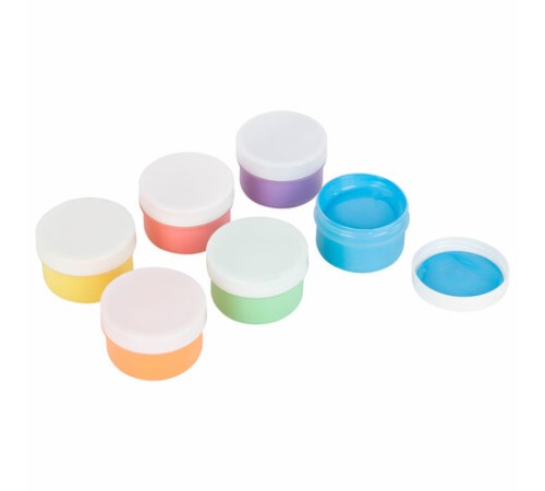 Краски пальчиковые для малышей от 1 года, пастельные цвета, 6 по 60 мл, ЮНЛАНДИЯ, 192569