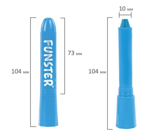 Аквагрим для лица и тела, 6 НЕОНОВЫХ цветов, FUNSTER (ФАНСТЕР), легко смываются, 192573