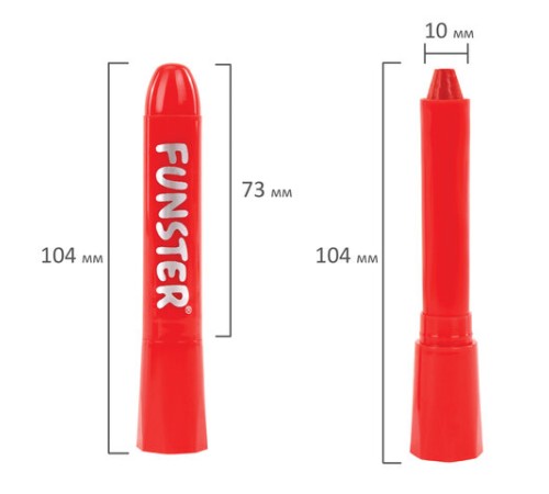 Аквагрим для лица и тела, 12 цветов (6 классических + 3 неон + 3 метал), 10 трафаретов, FUNSTER (ФАНСТЕР), 192575