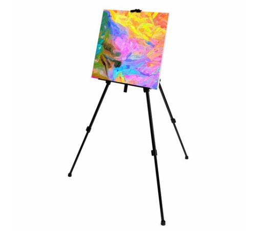 Мольберт-тренога металл переносной телескопический 110х164х91 см, чехол, BRAUBERG ART BASIC, 192576