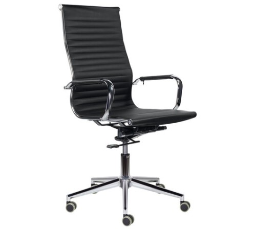 Кресло офисное BRABIX PREMIUM "Intense EX-531", экокожа, хром, черное, 532540