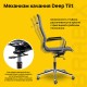 Кресло офисное BRABIX PREMIUM "Intense EX-531", экокожа, хром, черное, 532540