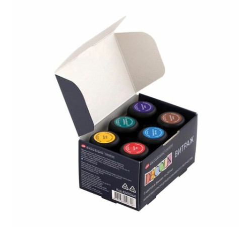 Краски акриловые для витража 