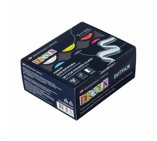 Краски акриловые для витража с контуром 