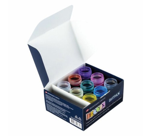 Краски акриловые для витража с контуром 