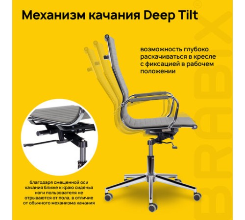 Кресло офисное BRABIX PREMIUM "Intense EX-531", экокожа, хром, темно-серое, 532542 Кресло офисное BRABIX PREMIUM "Intense EX-531", экокожа, хром, темно-серое, 532542