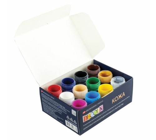 Краски акриловые по коже 