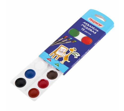 Краски акварельные ПИФАГОР 